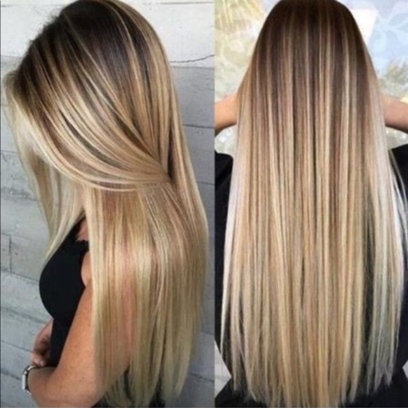 🆕RadDarkRootBlondeOmbreWigLongHair - Picture 2 of 3